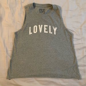 Form fitting slightly cropped athletic tank